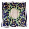 European, American Style and Foreign Style Silk Scarf Women's Small Square Scarf 71cm Decorative Scarf Simple Letter Color Matching Scarf Autumn and W