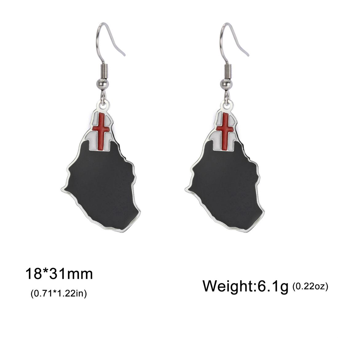

Fashion Montserrat Island Map Earrings Women United Kingdom Montserrat Flag Pendant Earring Jewelry Gifts Wholesale