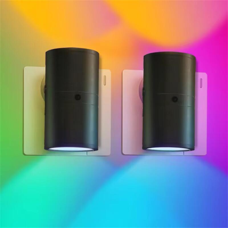 Nachtlicht Stecker in die Steckdose RGB/3 Farben Dimmbar Tragbare Steckdose LED-Nachtlicht EU-Stecker Nachttischlampe Zimmer Flur Heimdekoration