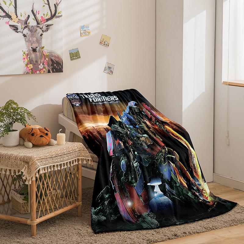 Transformers Series Flannel Blanket 3D Printed Sofa Blanket Thickened Blanket