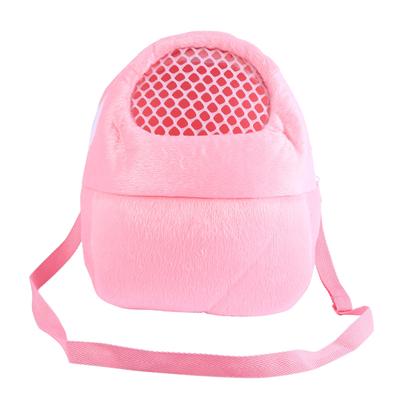 Pet Carrier Hamster Rat Hedgehog Rabbit Ferret Sleeping Outgoing Travel Packet Bag (Pink)