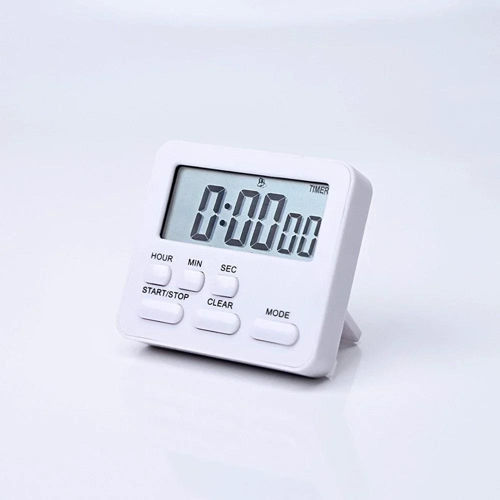 New Multifunction Timer Kitchen Bedroom Timer Reminder Clock Alarm Clock with Digital Display Stopwatch Clock Household2