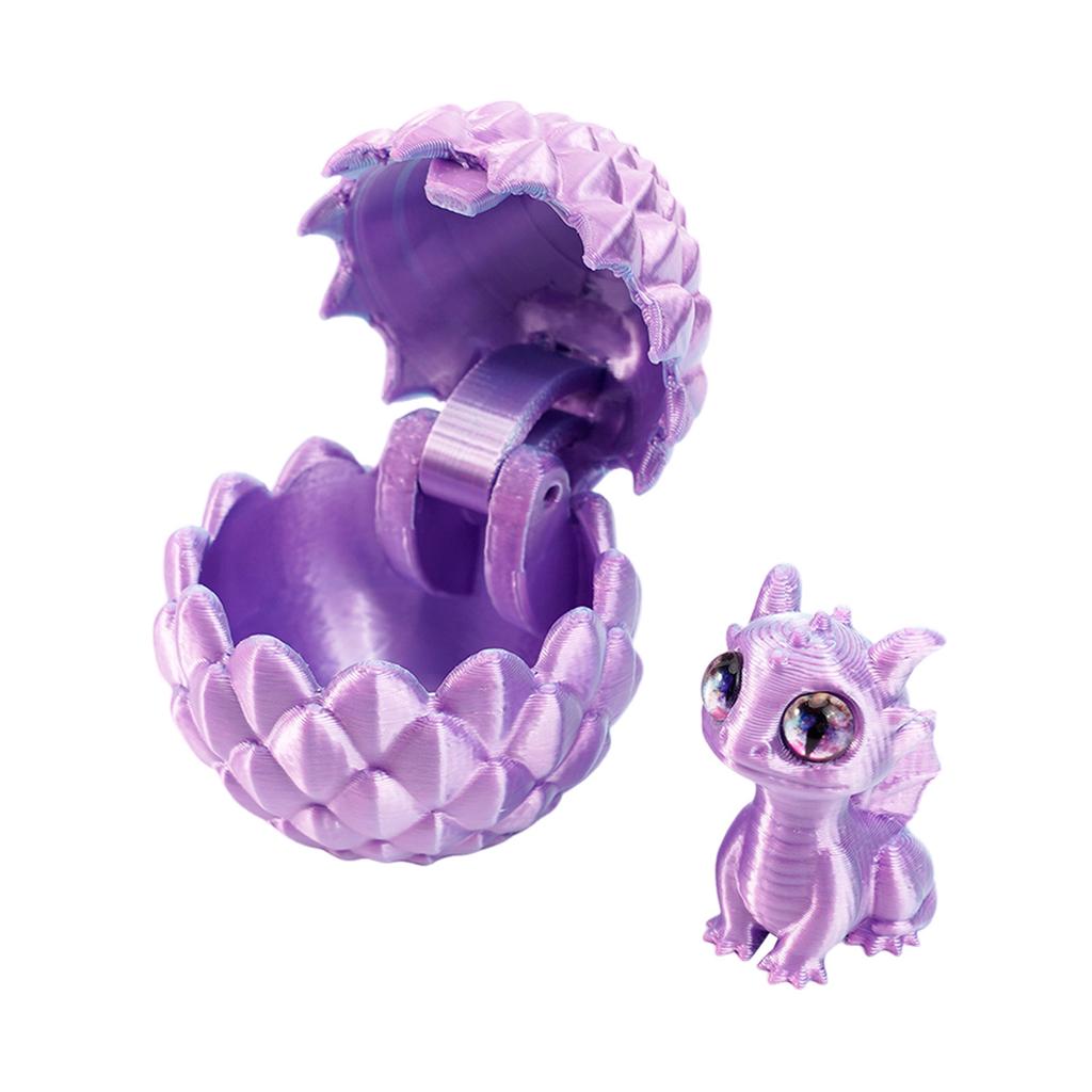 3D Printed Dragon Eggs with Dragon 3D Printed Animals Toy Tabletop Centerpieces for Home Car Office Tabletop Ornament