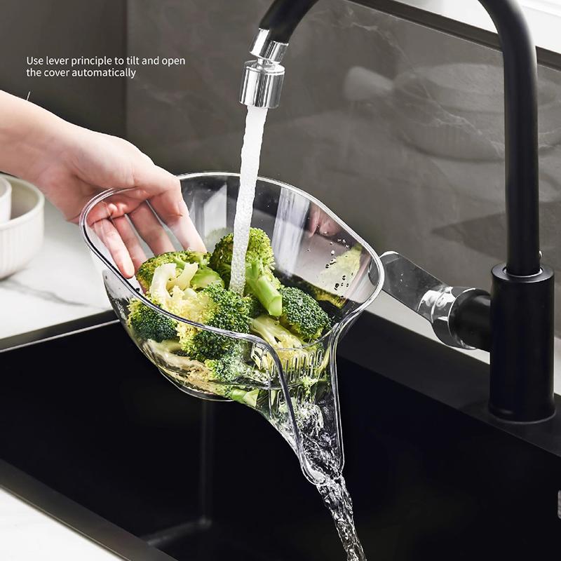 Multifunctional Washing Drain Basket Household Vegetable Basin Kitchen Washing Fruit Plate Cleaning Gadget Kitchen Accessories