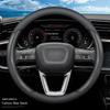 Full Leather Cover For All Seasons Auto Steering Wheel Cover Ultra-Thin Non-Slip Round Breathable Car Steering Wheel Protector