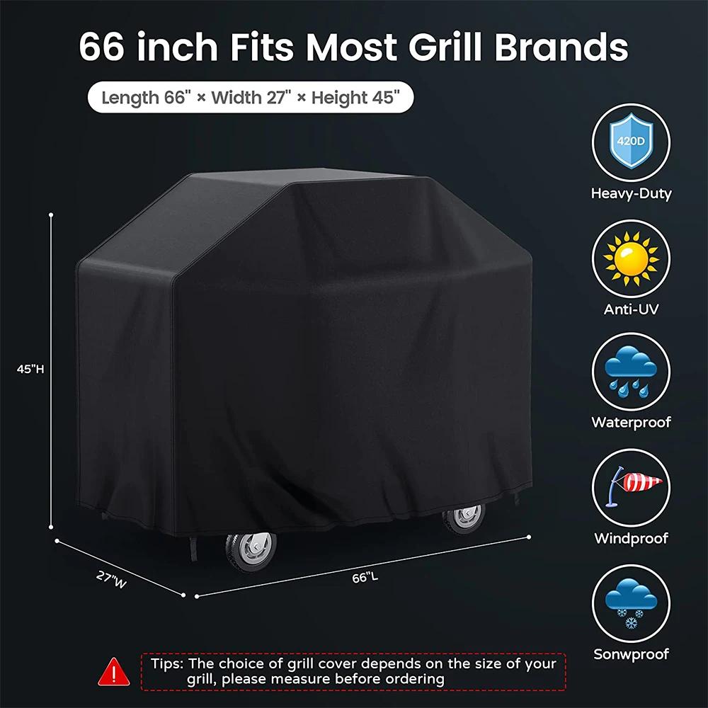 Plynový gril na BBQ Vodotěsný kryt na BBQ Venkovní Odolný proti povětrnostním vlivům Odolný proti vyblednutí Vylepšený materiál pro Char Broil a další