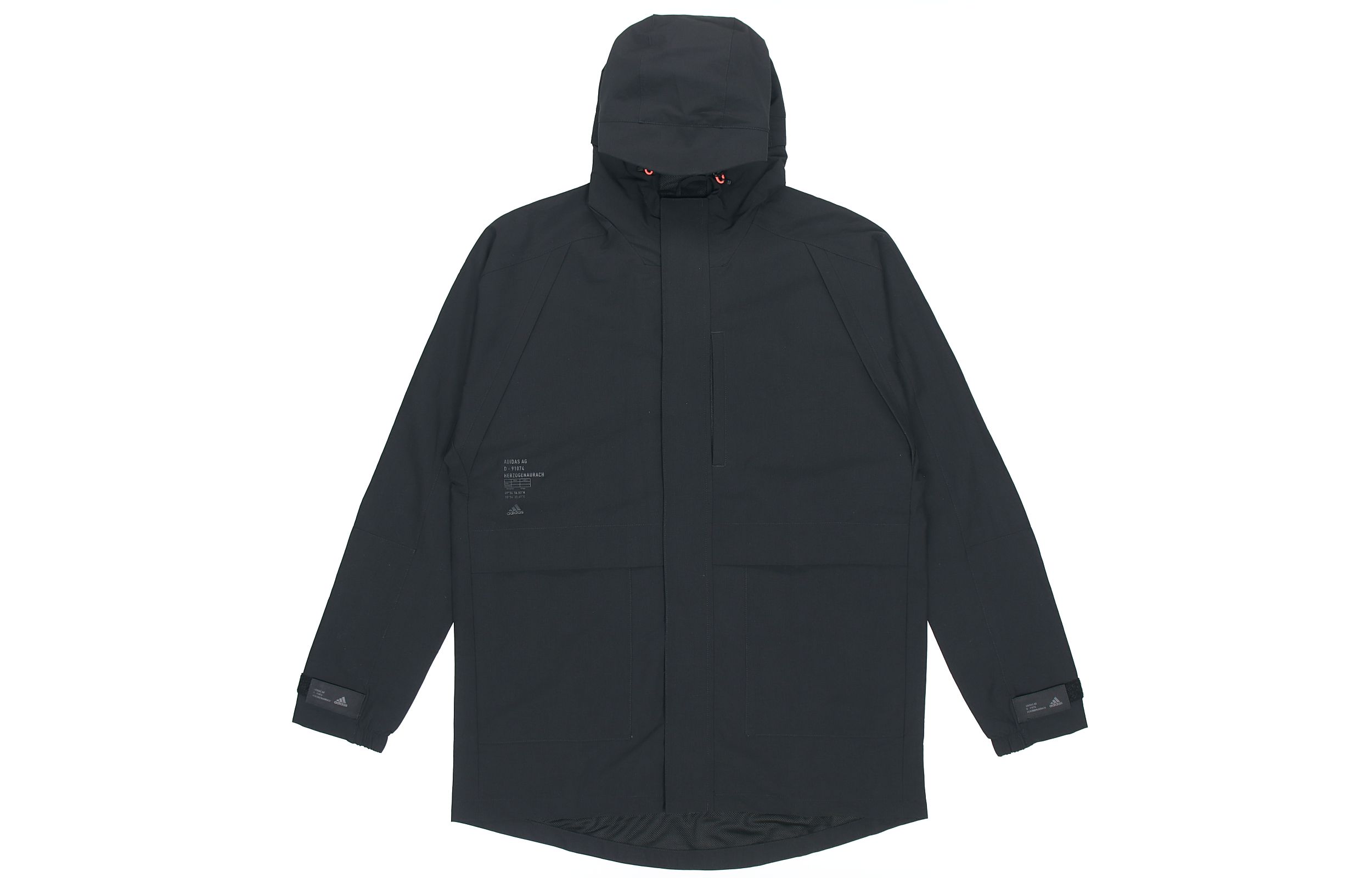Adidas Jackets Men s Black Hooded Moderate Other GF4018 S