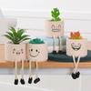 Creative Expression Character Flower Pot Handicraft Ornaments Garden Decoration