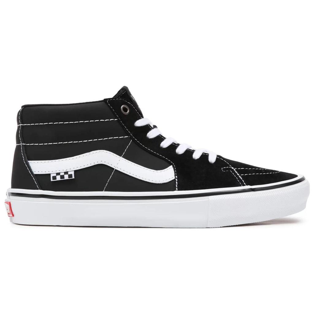 Vans Skate Grosso Mid Black Unisex Sneakers White Emo-Leather VN0A5FCG625