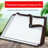 Clear Waterproof Tarpaulin: Thick Plastic Rainproof Cover for Balcony, Window, or Greenhouse