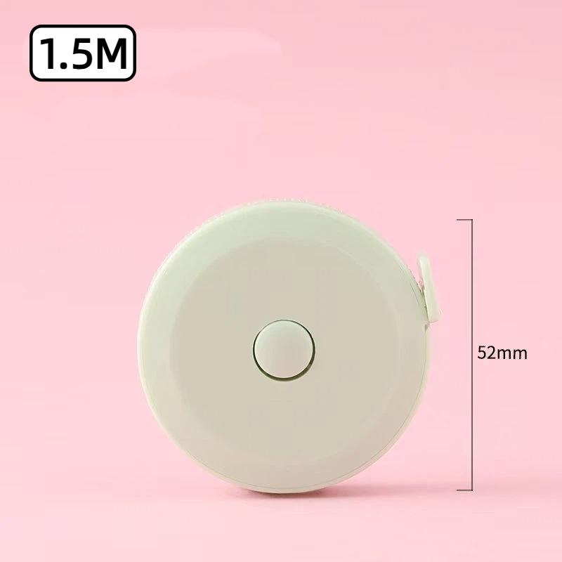 Mini Retractable Measuring Tape 1M 3FT Portable Anti Drop with Keychain for Office Home General Use