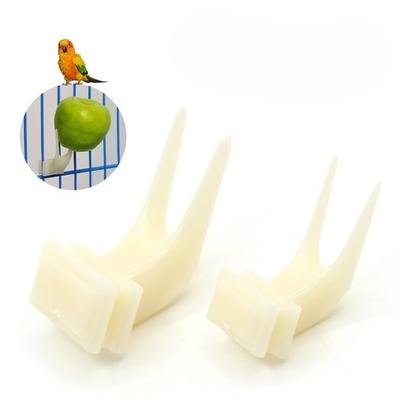 Fruit Forks for Birds, Parrot Fruit Forks, Bird Food Forks, Birdcage Forks, Pet Parrot Toys, Bird Tools, Bird Supplies, Plastic
