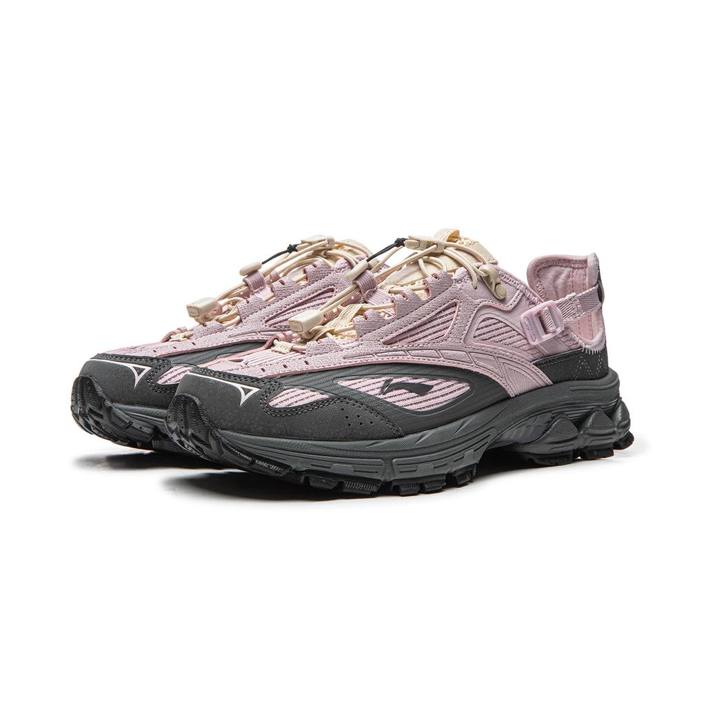Li Ning Fuyiao 2.0 Trail V3 Comfortable Shock Absorbing Durable Low Top Casual Running Shoes Kids sneaker Pink Purple ARXW022-4