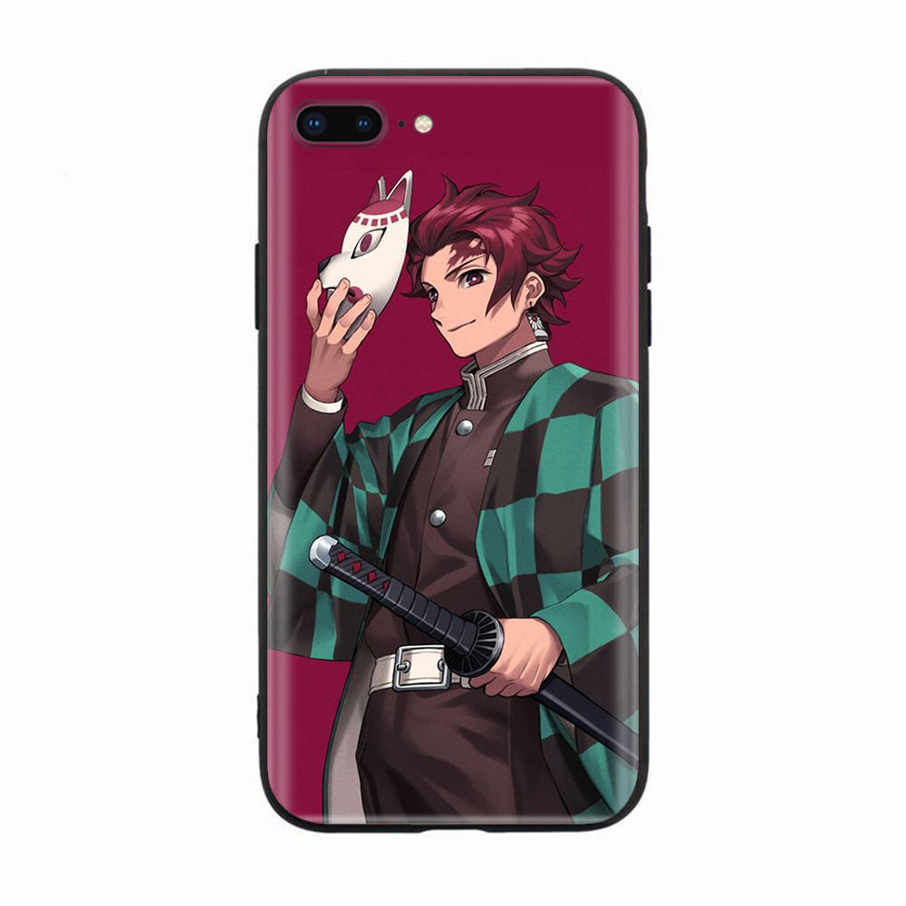 

Черный чехол для Xiaomi Redmi 13C Note 9 iPhone XR 7 8 14 15 11 12 13 X XS Pro Max Samsung A25 S23 S24 FE Ultra Plus Demon Slayer Xiaomi POCO C51 4G чёрный