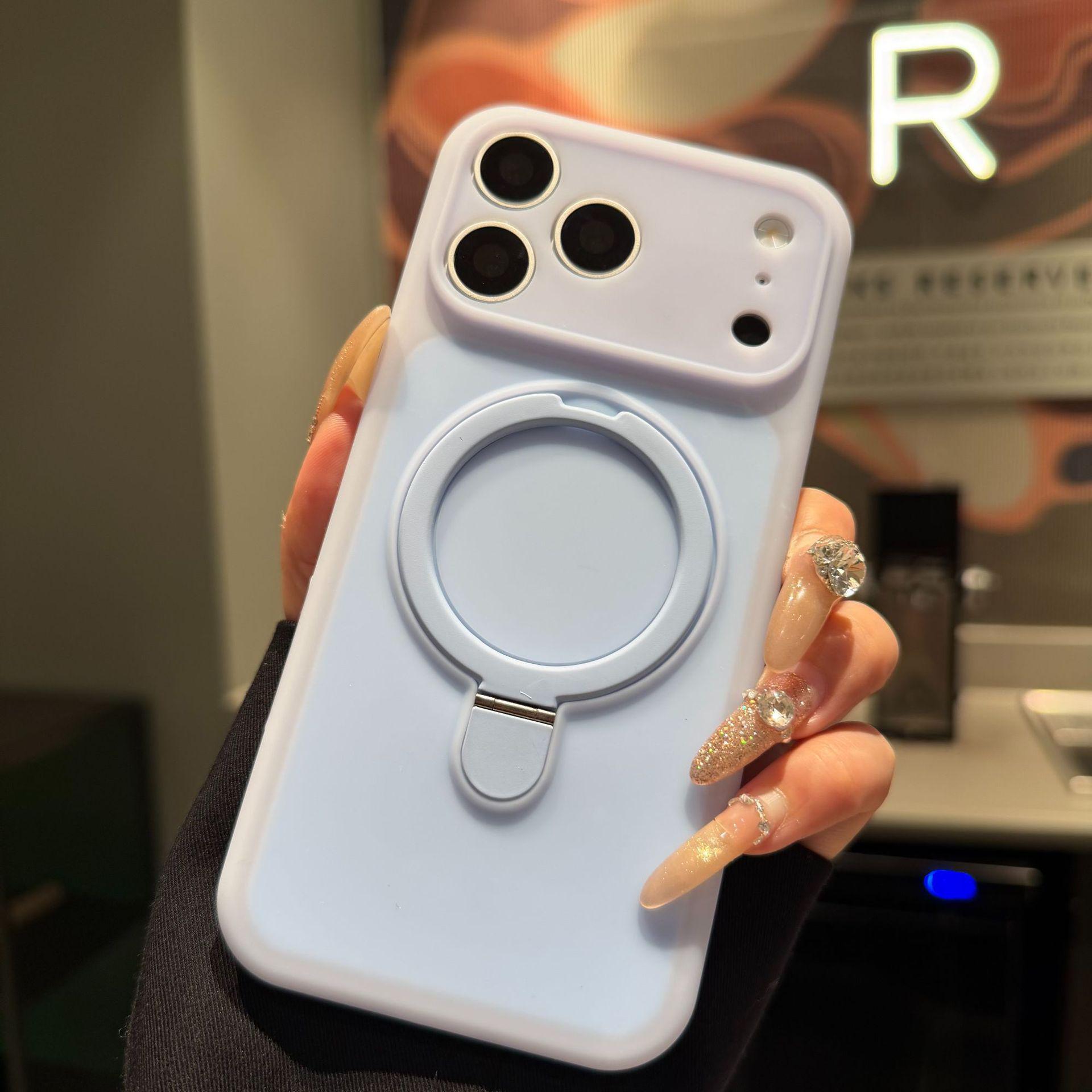 iPhone 17 Pro Max Ice Cream Liquid Silicone Magnetic Stand Drop-Proof Hard Case iPhone 17 Air