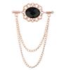 Latest Stylish Fashionable Metallic Crytal Tassel Pin Brooch Shirt Collar Pin Scarf Buckle Badge Corsage Brooches Women Men Jewelry AccessoriesFashion