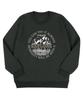 BEMIGHTY Circle Mountain Oversized Brushed Sweatshirt [Black]