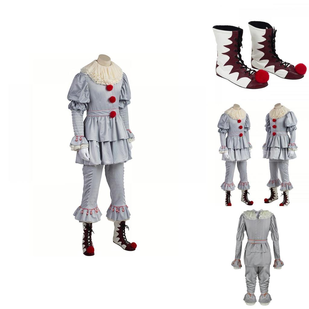 Stephen King's It Scary Clown Joker Pennywise Costume Breathable And Comfortable