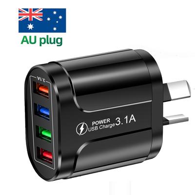 Încărcător Rapid USB Australian Mufă AU Încărcător Rapid Încărcător Telefon Mobil 3.1A Multiplu 4 Porturi USB Adaptor de Călătorie Încărcător de Perete