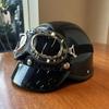 Electric Car Helmet Harley Retro Motorcycle Battery Car Hat Summer Breathable Men's and Women's Half Helmet