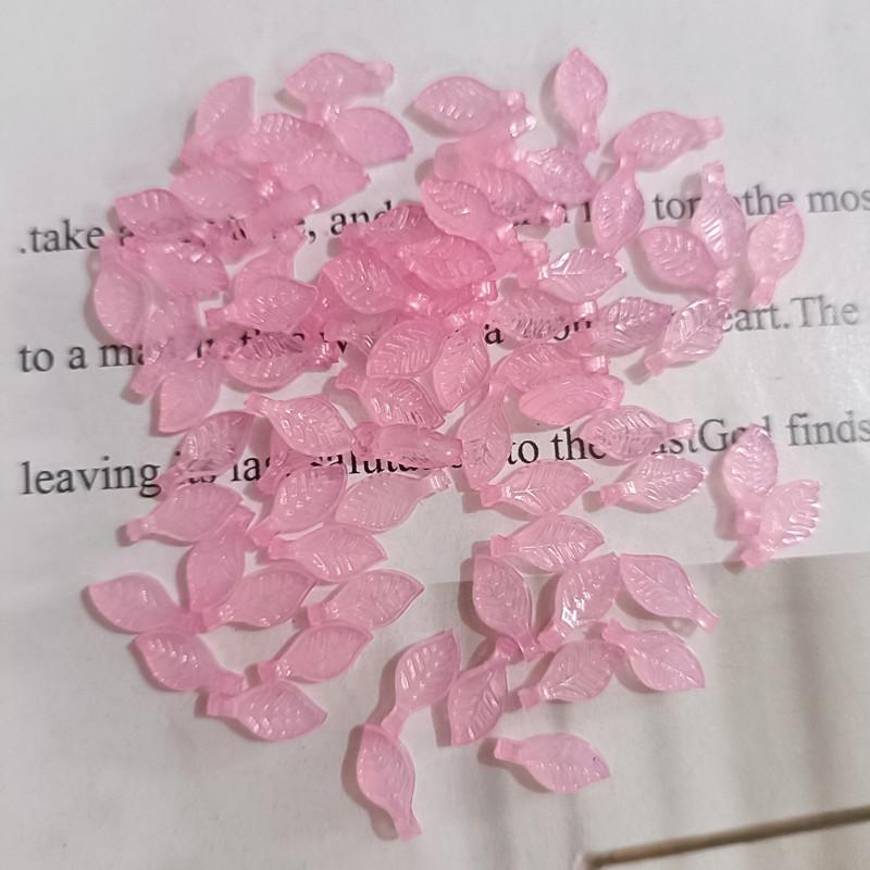 Acrylic Mini Grape Leaf Beaded String for DIY Jewelry Making: Bracelets & Necklaces