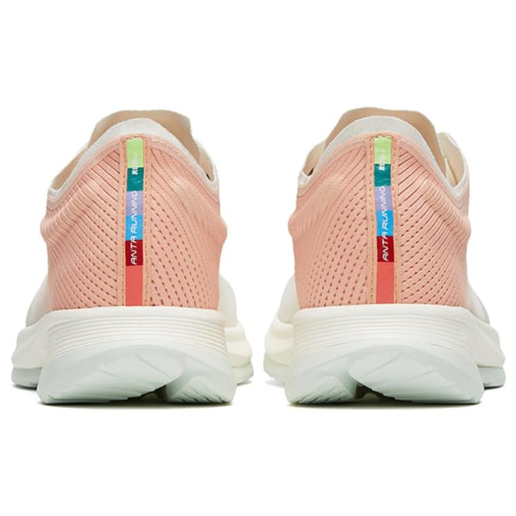 Anta Hydrogen Run V Fabric Slip Resistant Abrasion Resistant Low top Casual Running Shoes Women's White Pink 122325540-6