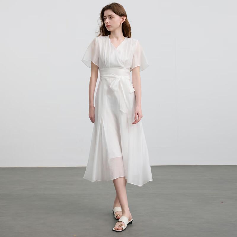 Sancai Women's 2025 Summer Lyocell Flowy A-Line Long Dress