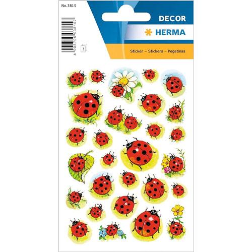 Herma Ladybugs Sticker Decor (Bugs & Flowers)