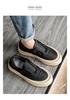 Canvas men's shoes, summer new, anti slip, thick sole, breathable, lightweight, lazy, one foot board shoes, men's sports shoes