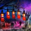 Halloween Funny Light String LED Battery Box Light String Skeleton Carnival Festival Party Yard Festival Decoration, Without Battery