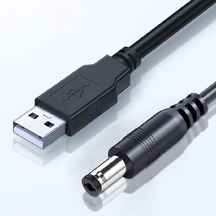 160cm USB 12V 12W Boost Power Cable Featuring LED Light Plastic Texture for Router Speaker LED Light Electronics