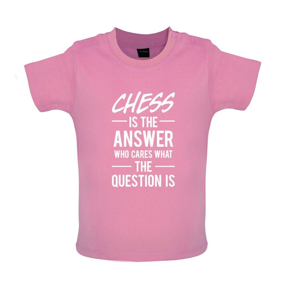 Chess Is The Answer - Baby Kids Boys Girls Unisex T-Shirt / Babygrow - Player Gambit Board Pieces Rook 110