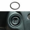 Carbon Fiber Steel Engine Start Stop Button Cover Ring For Benz C-Class 2007-14