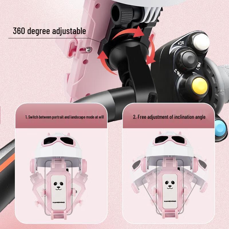 Electric Vehicle Phone Holder with Sunshade Helmet