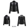 Women's Autumn & Winter Casual Leather Jacket - Simple European/American Trend Thin Coat, Long Sleeve Motorcycle Style