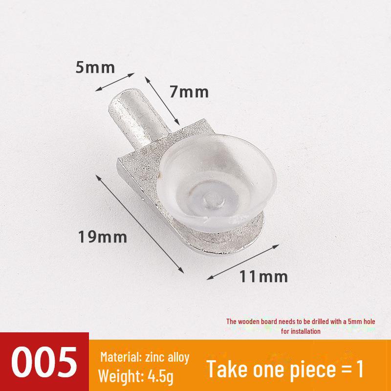 Transparent Movable Wardrobe Panel Bracket for Glass or Wooden Partition