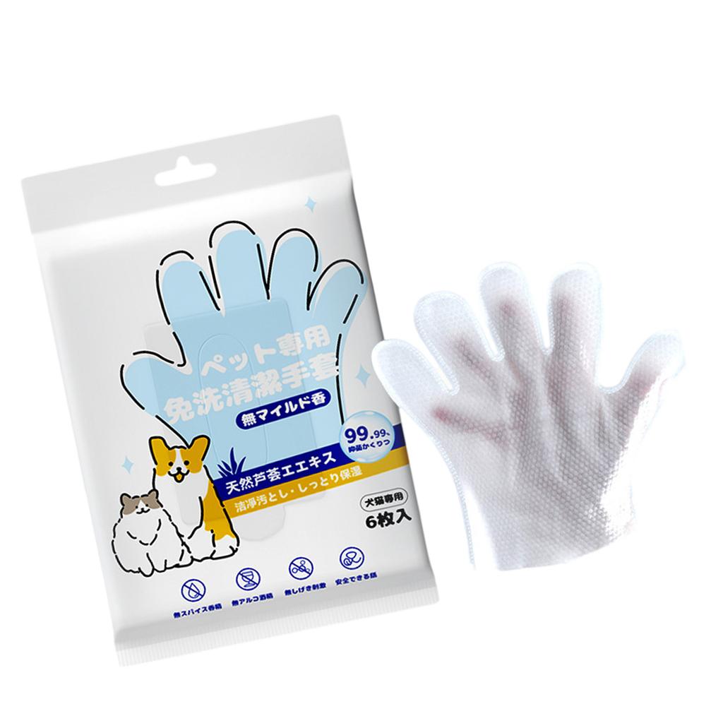 Disposable Pet Cleaning Wipes Gentle Paws Ear Eye Thick Nonwoven Fabric Gloves Wipes For Daily Grooming of Dog Cats