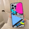 Abstract 80s pop art style graphics Phone Case For iPhone 16 15 14 11 12 13 17 Pro Max mini 15 16 Plus 16e 17 Air Cover Coque
