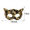 Masque de chat sexy pour parents et femmes, accessoire de fête ou de spectacle, en PVC peint en couleur, pour carnaval, bal masqué, bal de promo ou toute autre occasion. Masque de beauté pour adultes.