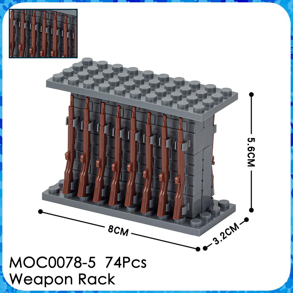 MOC WW2 Waffenziegel Motorrad Haubitze Waffenständer Militärfahrzeug Kompatible Figuren Bausteine Spielzeug Für Kinder Erwachsenen Geschenk