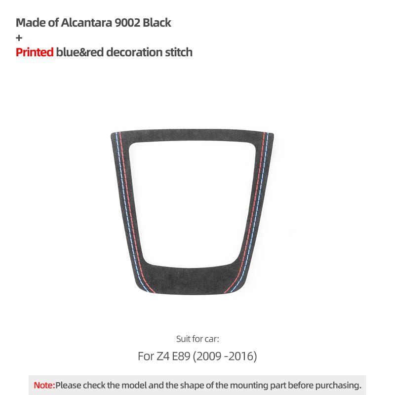 Made of Alcantara For BMW Z4 E89 2009-2016 Gear Shifter Panel Trim Frame Performance Sticker Car Interior Tuning Accessories