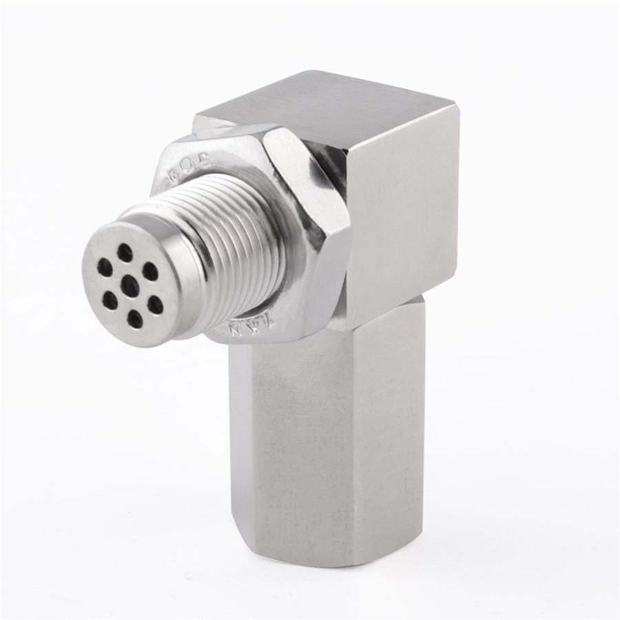 2Pcs Universal Oxygen Sensor Extender 90 Degree 02 Bung Extension Catalytic Converter O2 Oxygen Sensor Spacer