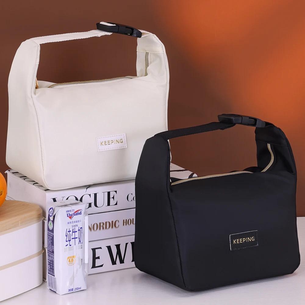 Waterproof Lunch Bags Thermal Cooler Office Meal Outdoor Camping Picnic Insulated Durable Handbag Oil-proof Carry Storage Box
