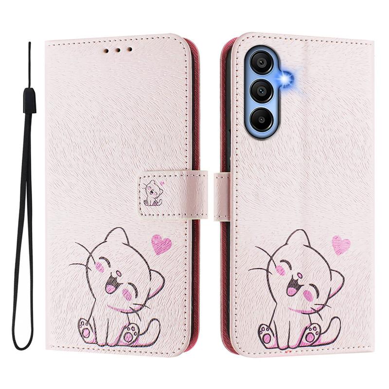 Luxury Flip Leather Case For Samsung Galaxy A35 Flip Cover On For SAM A35 A55 A26 5G A15 4G A05 A05s Wallet Bags Flower Cases