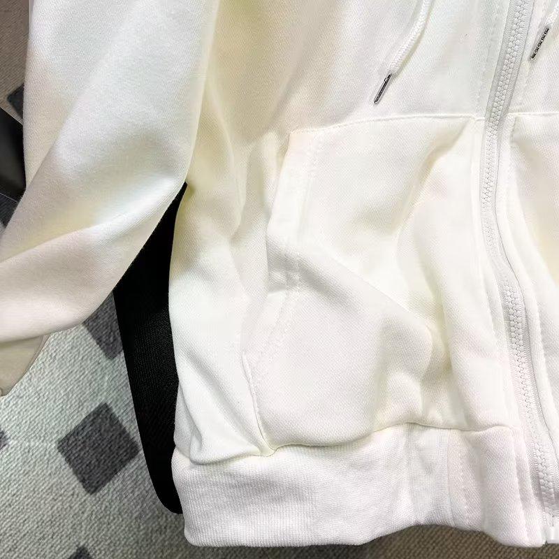 Unisex Amerikanischer Cardigan: Frühlings-/Herbst-Leichtgewichtiger Kapuzenpullover mit Reißverschluss