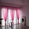 2026 NEW European American Style Multicolor Sheer Curtain Bay Window Screening Solid Door Curtains Drape Panel Tulle for Living Room