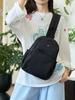 Urban Minimalist Nylon Crossbody Bag With Zipper Closure For Daily Use