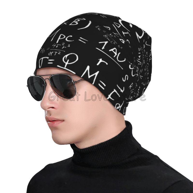 Scientific Math Formulas Skullies Beanies Caps Women Men Warm Bonnet Cap Knit Hat Headwear Slouchy Scarf Skullies Beanies