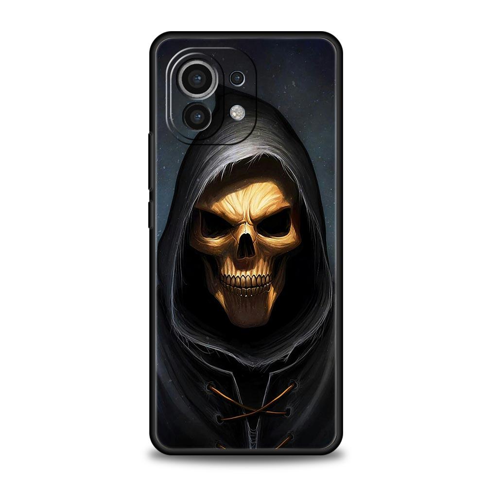 Skull Skeleton Grim Reaper Fashion Phone Case For Xiaomi 14 13T 12T Pro 12 13 11 Ultra Mi Note 10 Lite 10T Pro 11T 11i 9T Cover