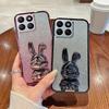 Pour Honor X8b 4G Étui avec Support Lapin Mignon Antichoc Mince Housse de Téléphone